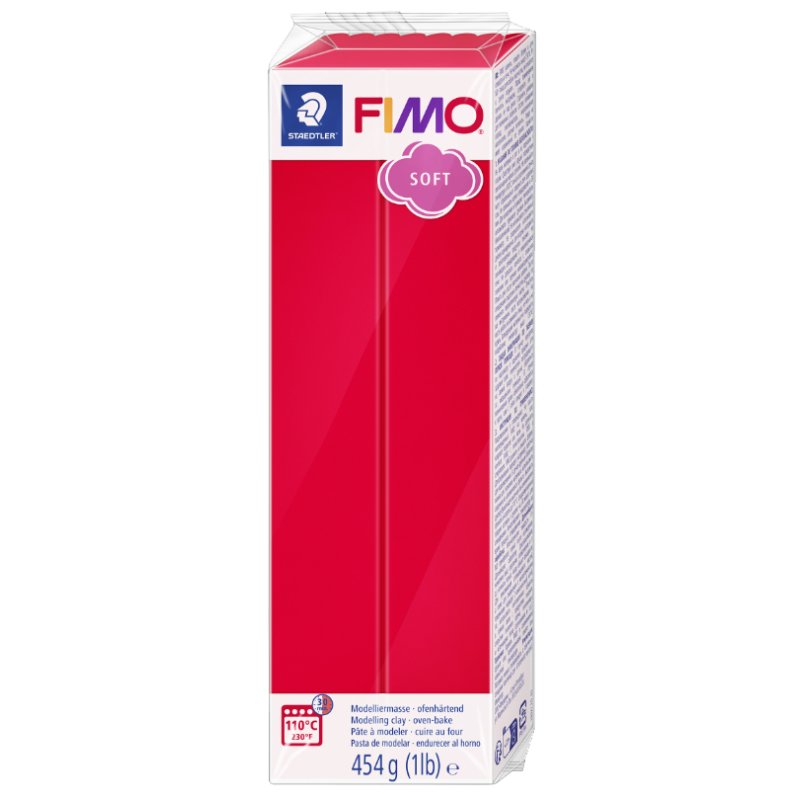 FIMO SOFT pâte à modeler, durcissable au four, rose clair, 454 g
