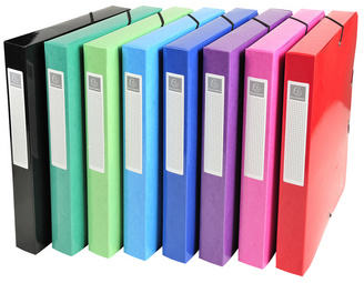 EXACOMPTA verzamelbox Iderama A4, roze, 40 mm, elastieksluiting