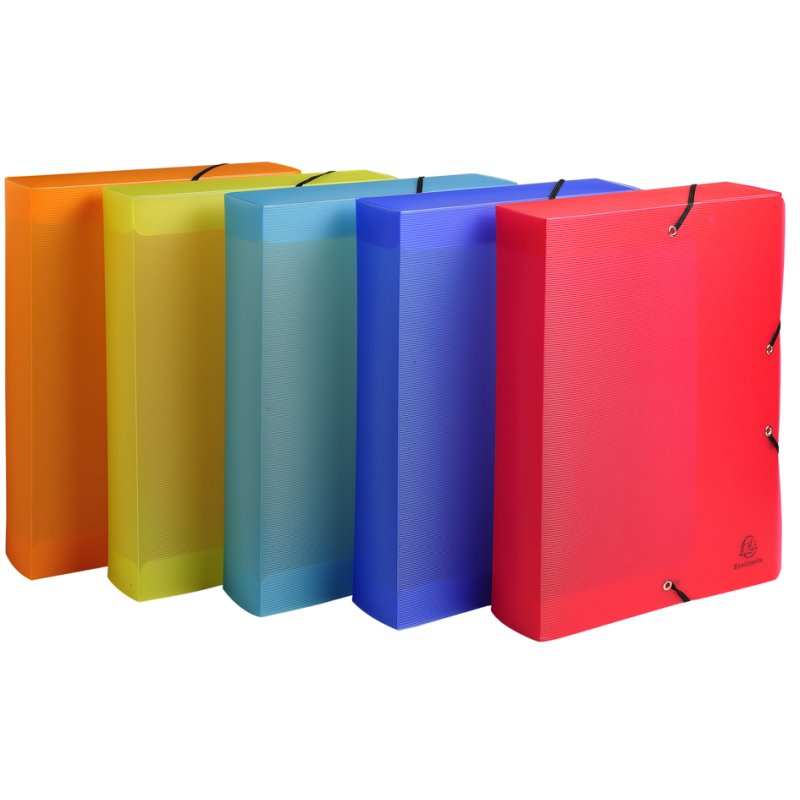 EXACOMPTA verzamelbox Linicolor PP, 60 mm, kleurrijk gesorteerd, 8 stuks
