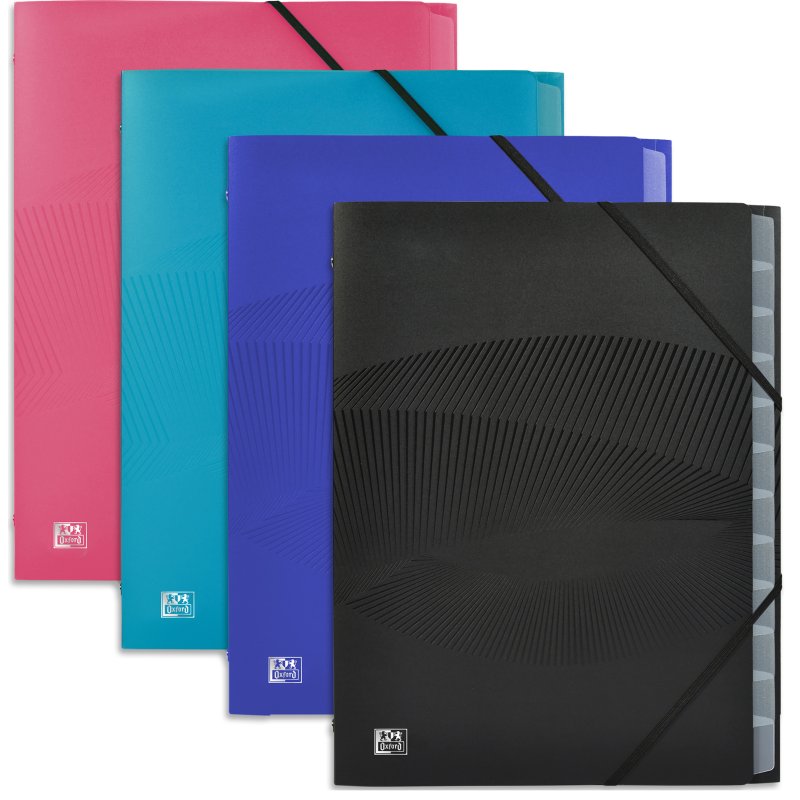Oxford Osmose A4 sorting folder, polypropylene, assorted colours