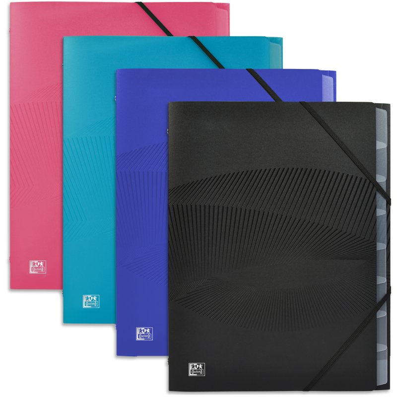Oxford Osmose A4 sorting folder, polypropylene, assorted colours