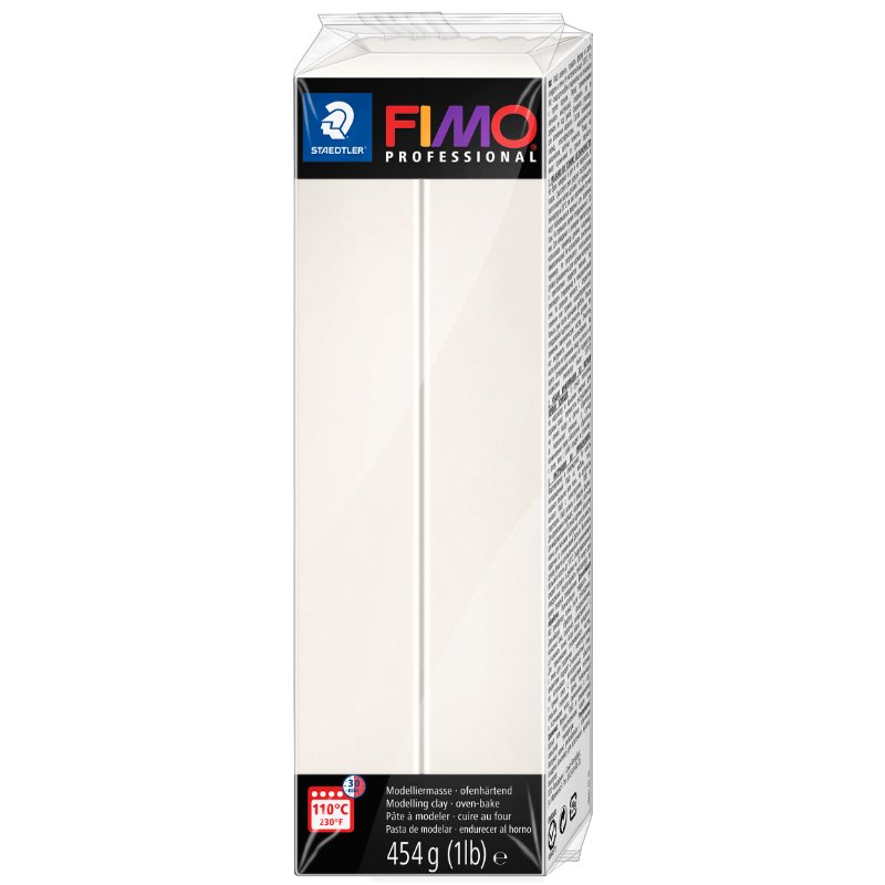FIMO PROFESSIONAL pâte à modeler, blanc, 454 g