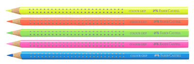 Faber-Castell Colour GRIP kleurpotlood, driehoekig, neon oranje, 175 mm