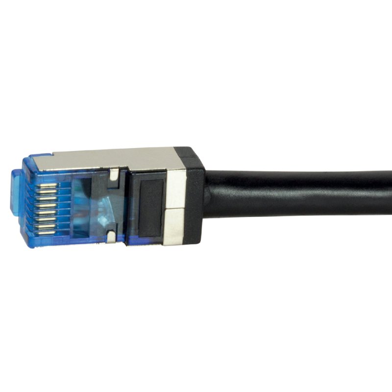 LogiLink Professional câble de brassage extérieur Cat. 6A S/FTP, noir, 10 mètres