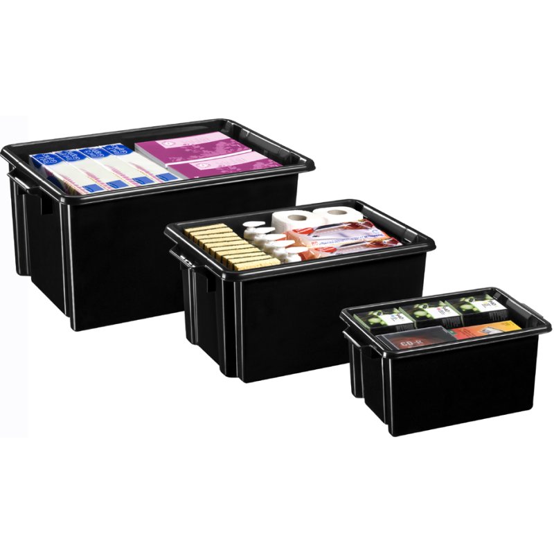 cep Maxi Strata opbergbox, 32 liter, zwart