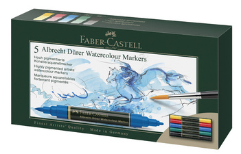 FABER-CASTELL Aquarelmarkers Albrecht Dürer, dubbelpunt, 10 stuks