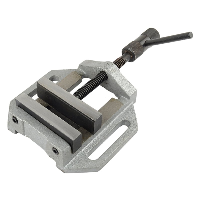BRÜDER MANNESMANN étau d'établi, 100 mm largeur de mâchoire, 75 mm portée, gris
