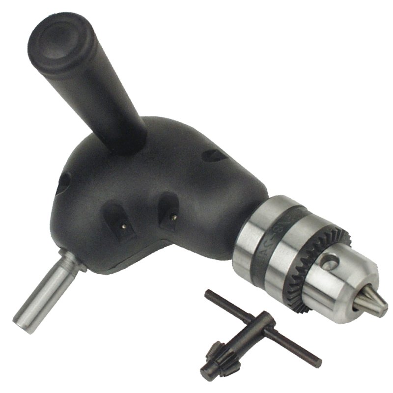 BRÜDER MANNESMANN haakse boorvoorzet, 1,5-10 mm, 90 graden, zilver/zwart