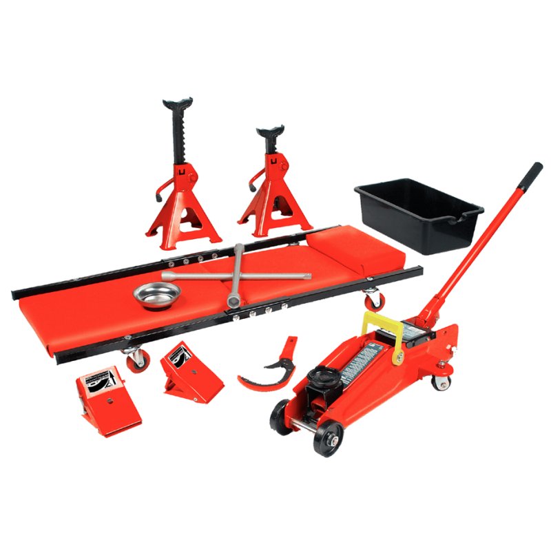 Brüder Mannesmann Hydraulische krikset, rood, 2 ton