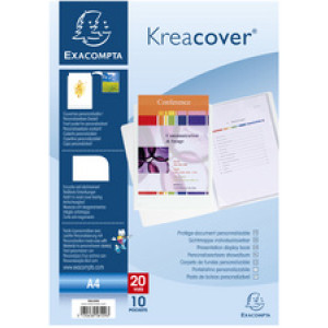 EXACOMPTA showmap Kreacover PP A4, wit, 20 hoezen