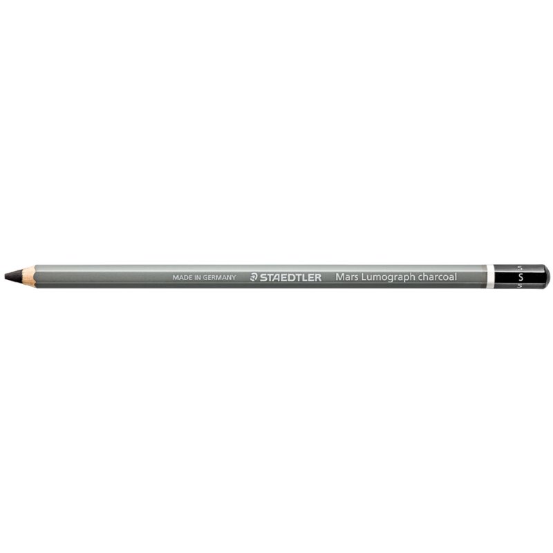 STAEDTLER Mars Lumograph crayon de charbon, degré de dureté S, 176 mm