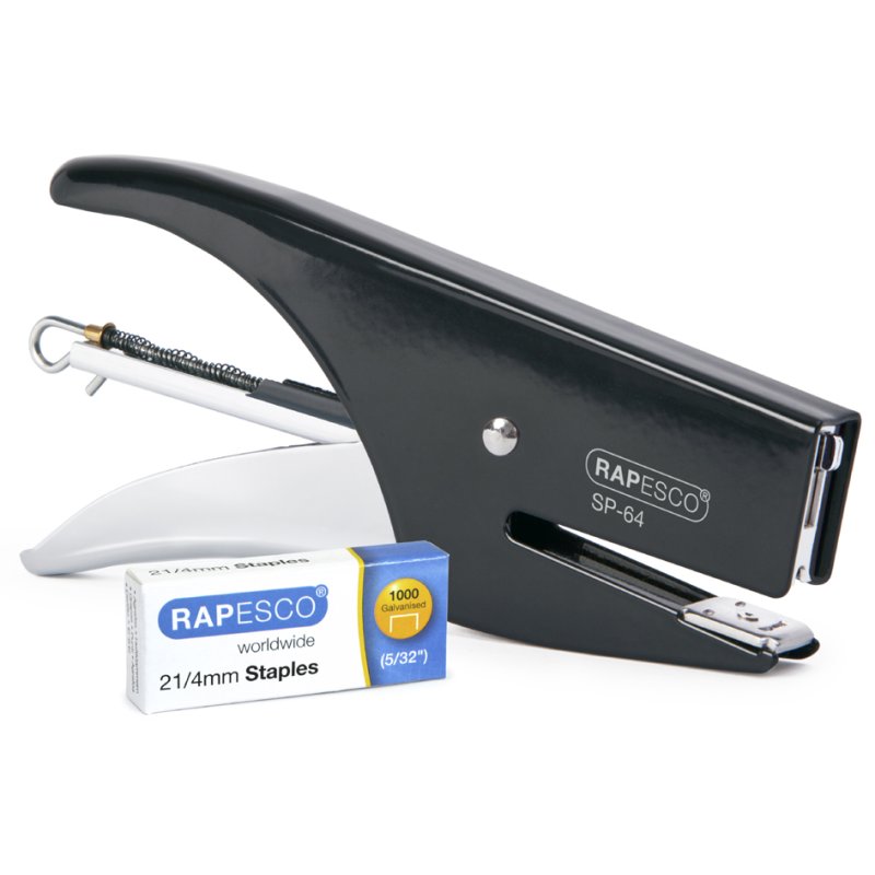 RAPESCO nietmachine SP-64, chroom/zwart, 12 vel, 45 mm inlegdiepte