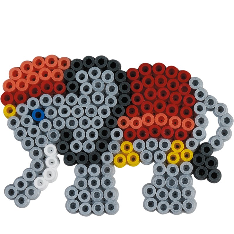 Hama perles à repasser midi Éléphant/Lion, 5,0 mm, 450 pièces