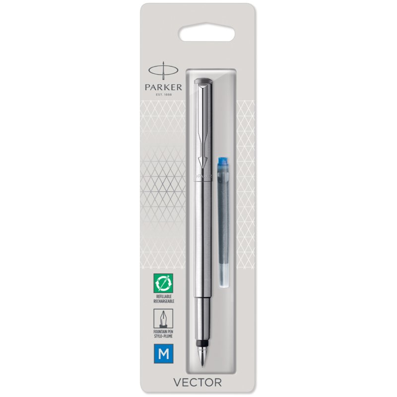 PARKER Vector stylo plume, noir, pointe moyenne