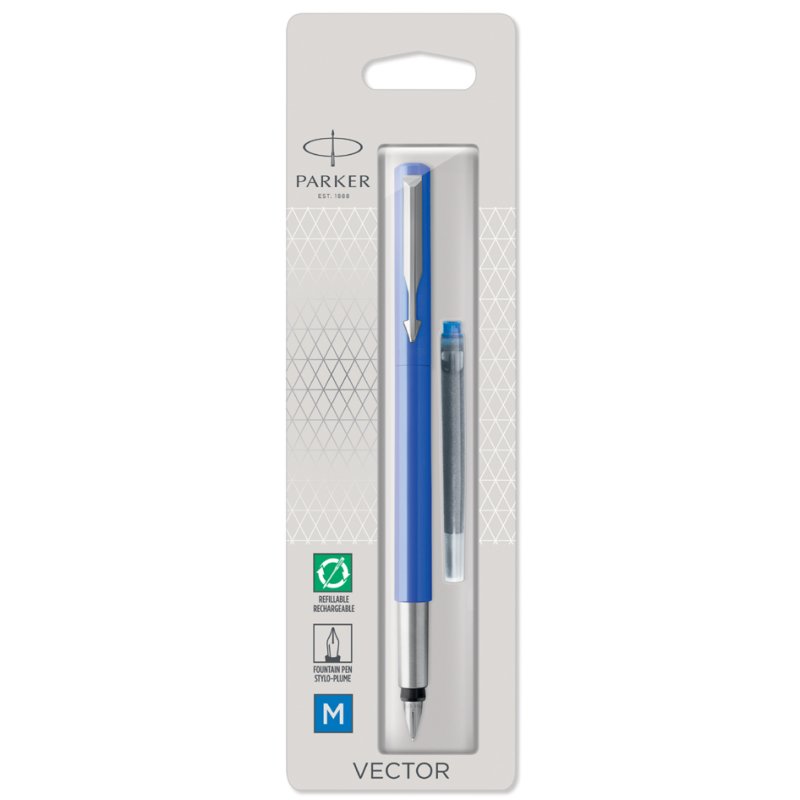 PARKER Vector stylo plume, noir, pointe moyenne