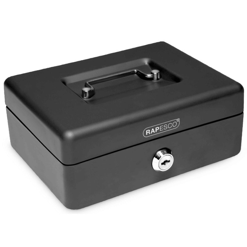 RAPESCO caisse à monnaie, 250 mm, noir, boîtier en acier