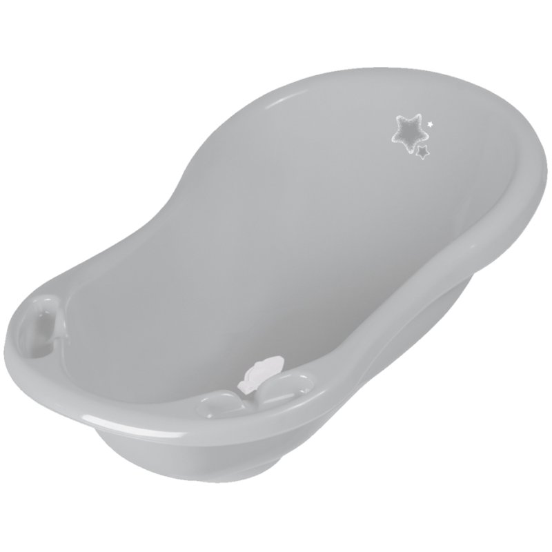 keeeper baignoire bébé maria étoiles, avec bouchon, blanc, 84×49×29 cm