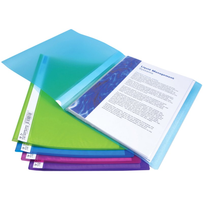RAPESCO porte-vues A4, 20 pochettes, couleurs assorties, 10 unités