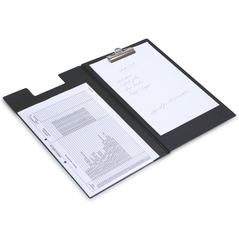 RAPESCO Porte-bloc A4, PVC gaufré, noir