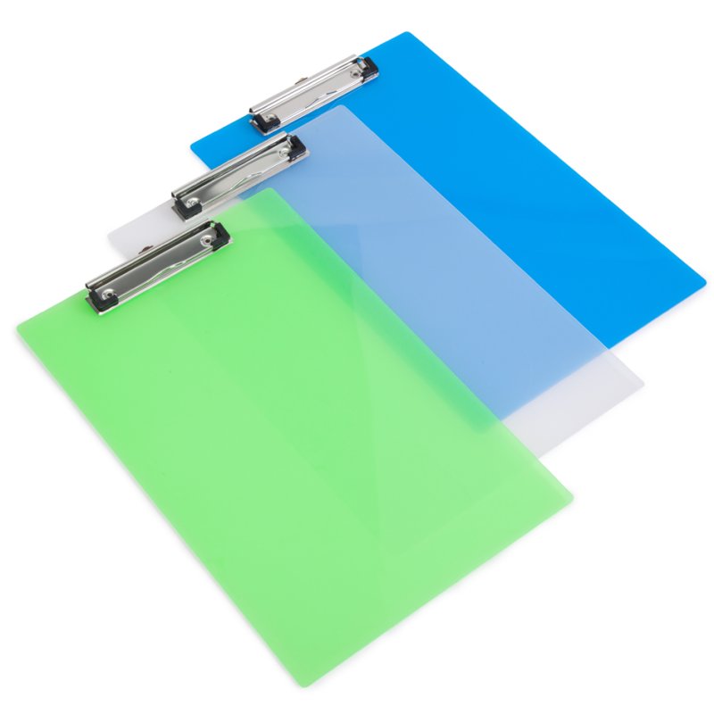 Rapesco klembord A4, transparant gekleurd, polypropyleen