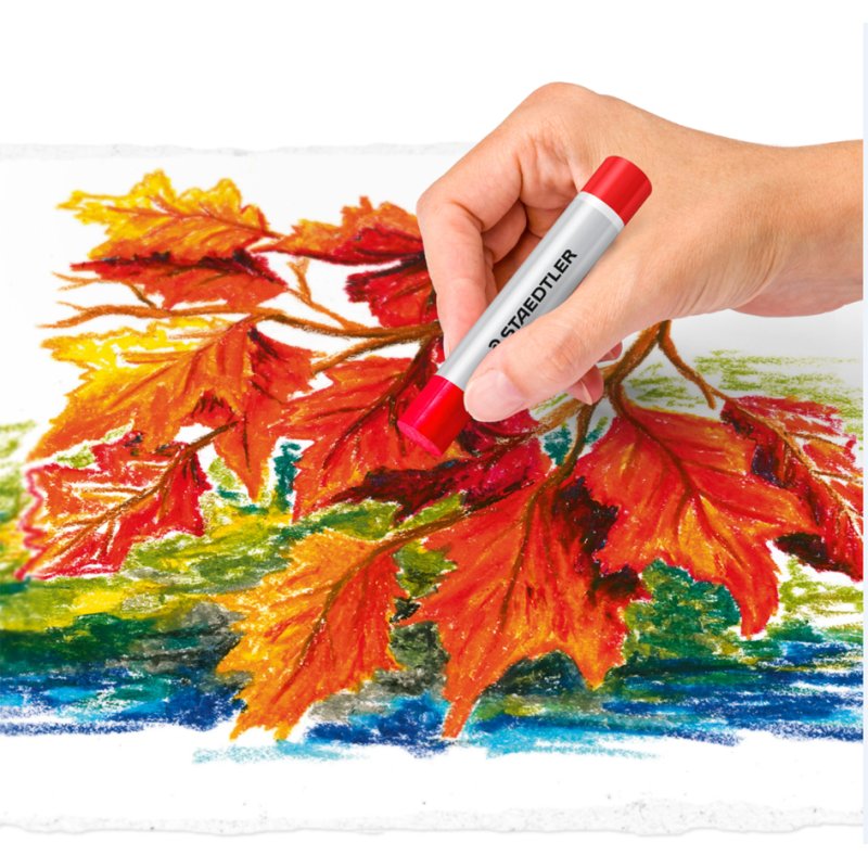 STAEDTLER pastels à l'huile Design Journey, résistants à l'eau, 12 pièces, couleurs assorties