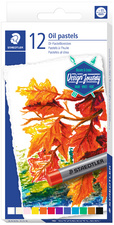 STAEDTLER oliepastelkrijt Design Journey, waterbestendig, 12 stuks, gesorteerde kleuren