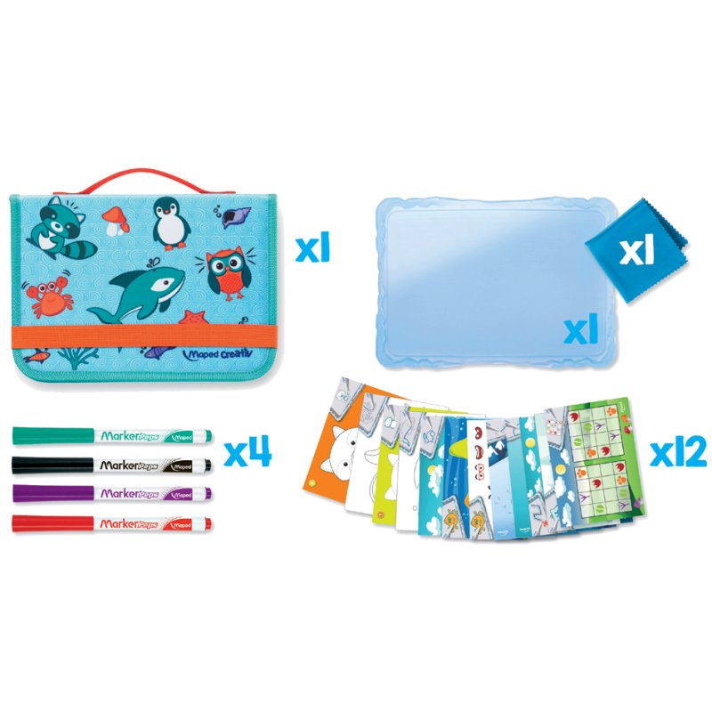 Maped Creativ kit de dessin de voyage, 19 pièces, à partir de 4 ans