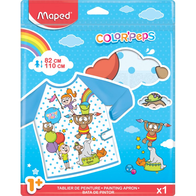 Maped tablier enfant pour créativité, imperméable, taille 82-110 cm