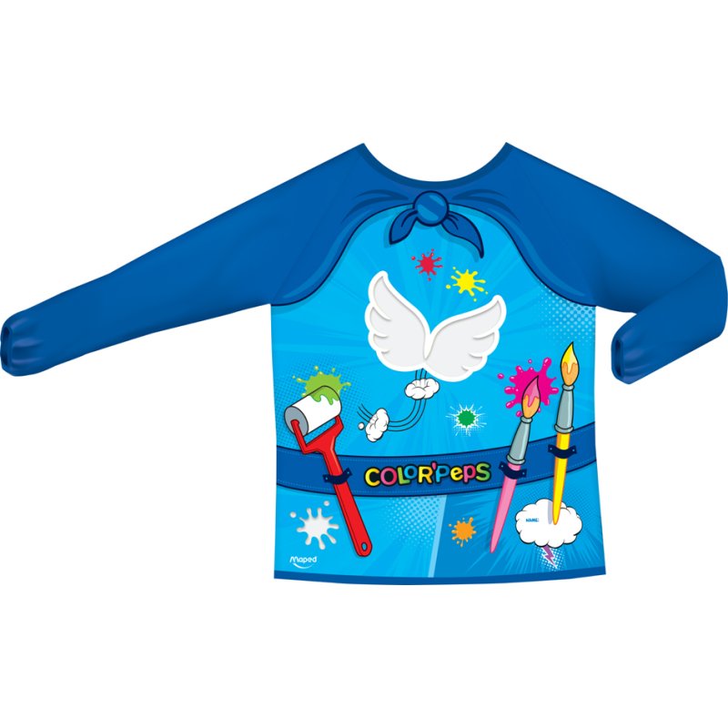 Maped COLOR'PEPS children's apron, length 104-128 cm, water-resistant, long sleeves