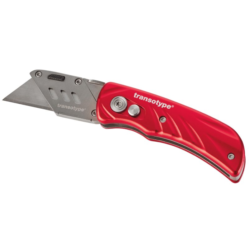 transotype cutter professionnel, boîtier aluminium, rouge, 19 mm