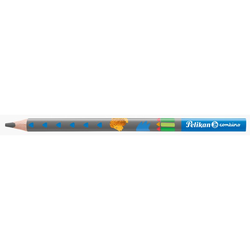 Pelikan combino writing pencil, pink, ergonomic triangular, hardness grade B