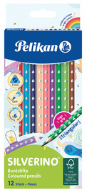 Pelikan driehoekige kleurpotloden, dun, 3,0 mm, 12 stuks