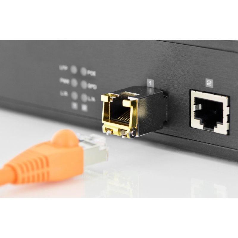 DIGITUS Mini GBIC module transceiver SFP, RJ45, 100 m, 1,25 Gbps