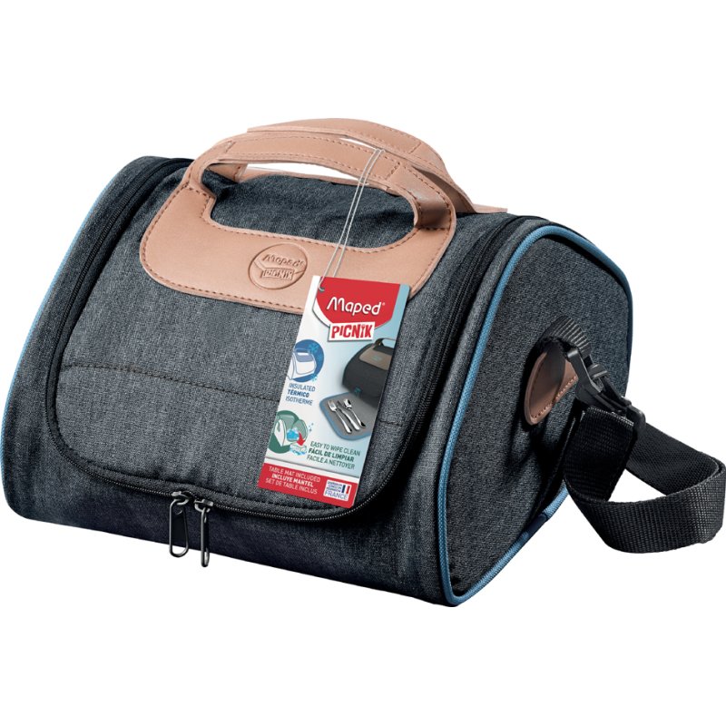 Maped Concept picnic cool bag with coaster, grey, 4.4 l