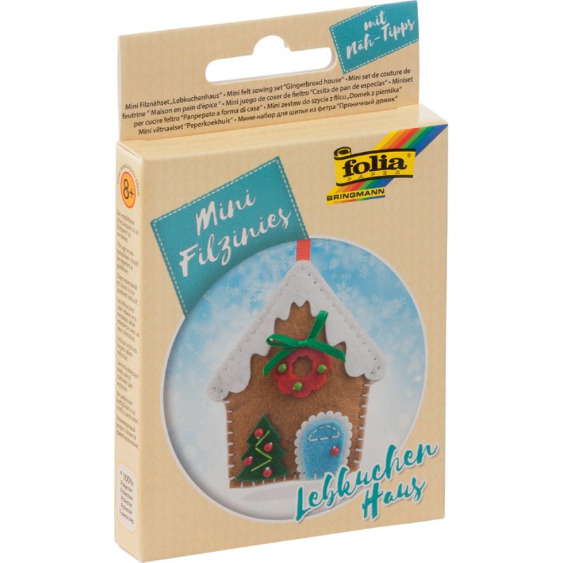 folia vilt mini naaispeelset Viltsterretjes, 13-delig, 100×90 mm