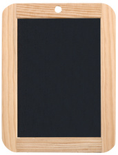 Wonday leisteen schrijfbord, blanco/geruit, zwart, 18×26 cm