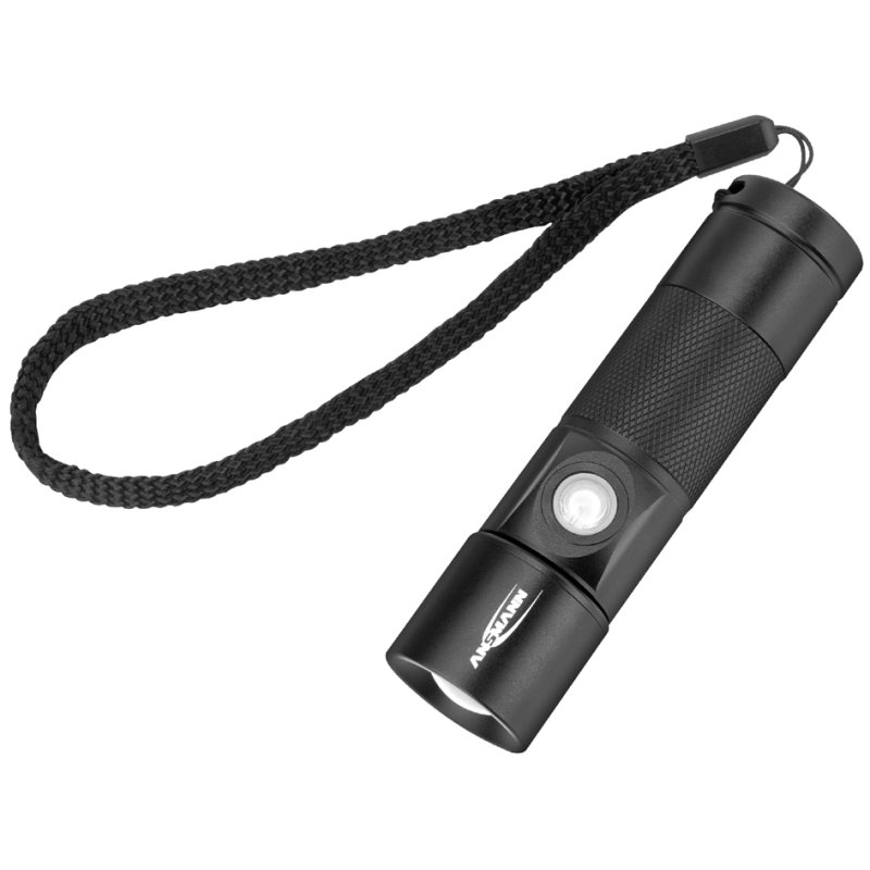 ANSMANN LED torch Future T350FR, rechargeable, 300 lumens, black