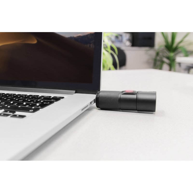ANSMANN LED torch Future T350FR, rechargeable, 300 lumens, black