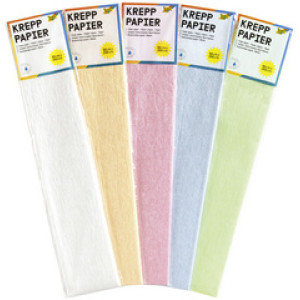 folia crêpepapier rol iriserende kleuren, 500 mm × 2,5 m, 10 stuks