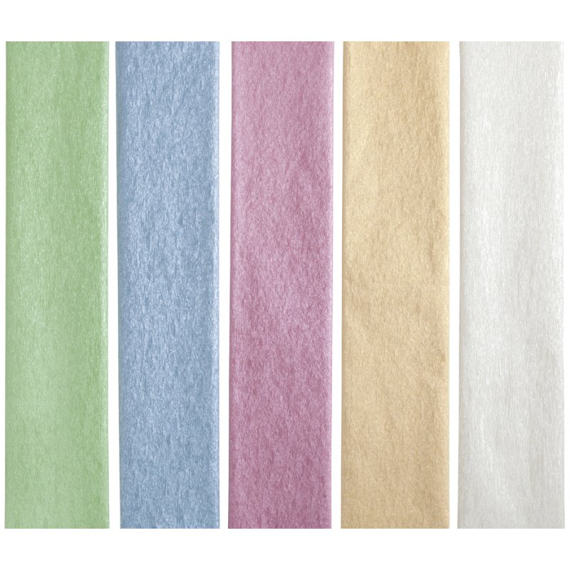 folia crêpepapier rol iriserende kleuren, 500 mm × 2,5 m, 10 stuks