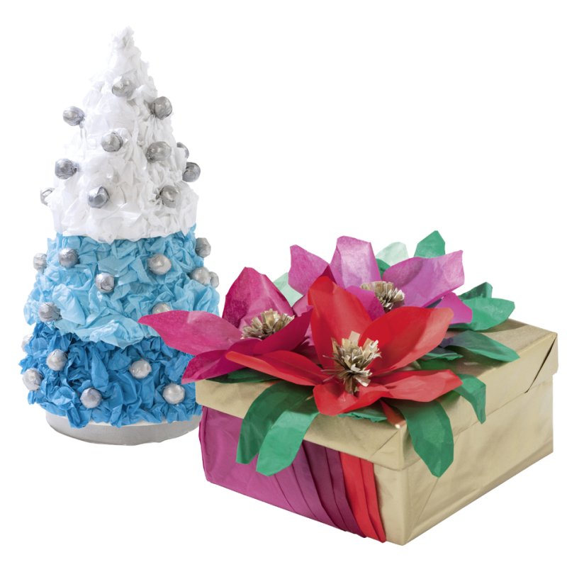 folia zijdepapier Xmas, 500×700 mm, 20 g/m², 10 vellen