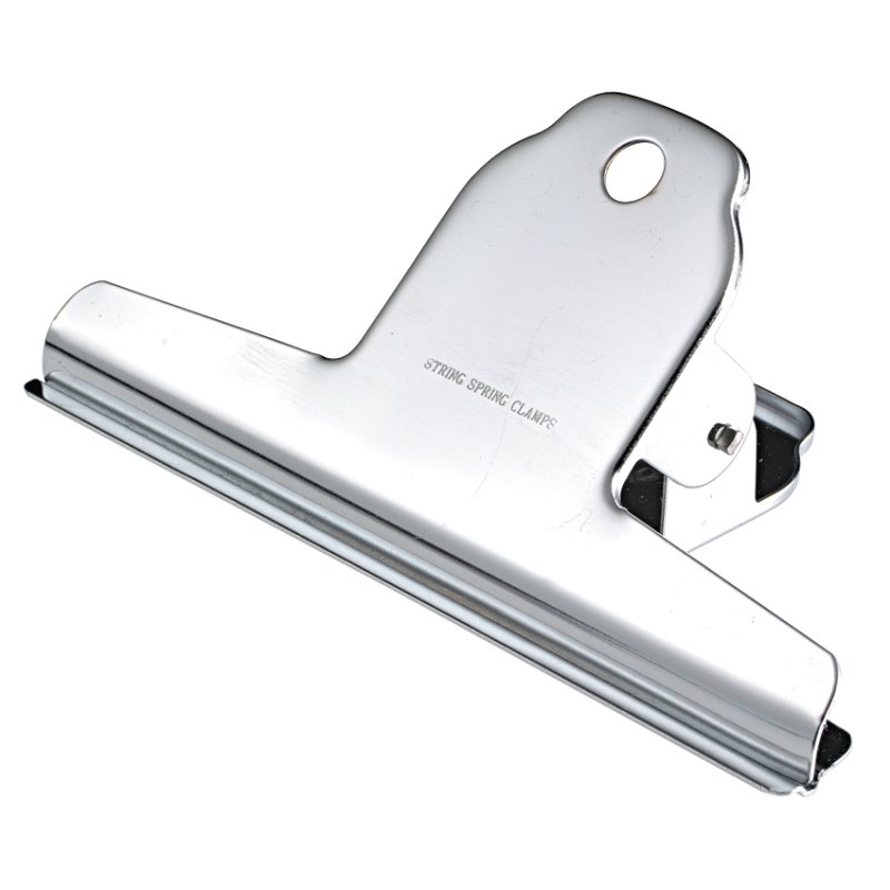 Wonday metalen briefklemmer veerclip, nikkel, 45 mm klemwijdte, 12 stuks