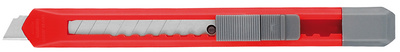Wonday universeel mes, kunststof, 9 mm, blauw/rood sortiment