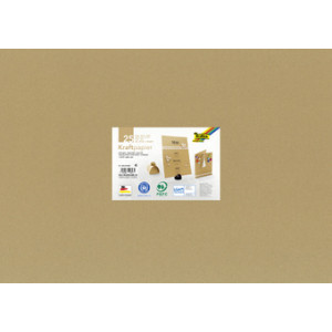 folia kraftpapier naturel, 120 g/m², 500 × 700 mm, 25 vel