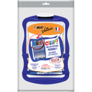 Bic krijtbordset met whiteboard Velleda, beidsijdig, 210×310 mm, 8 markers