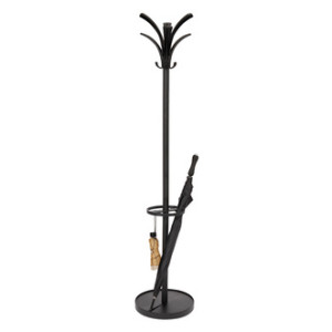 ALBA kapstok BRIO, zwart, hoogte 175 cm, 6 haken