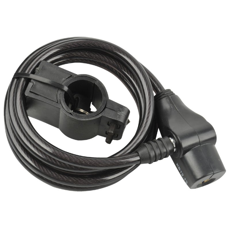 FISCHER câble d'extension pour antivol vélo, noir, 1,80 mètre, 8 mm