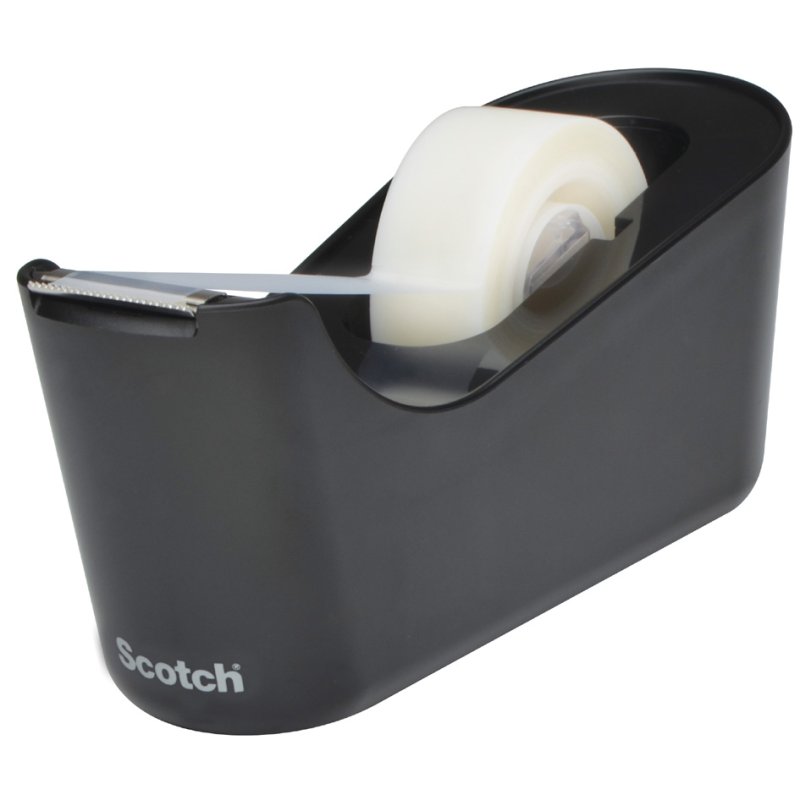 Scotch distributeur de ruban adhésif C18, noir, incl. Magic tape 19 mm × 33 m