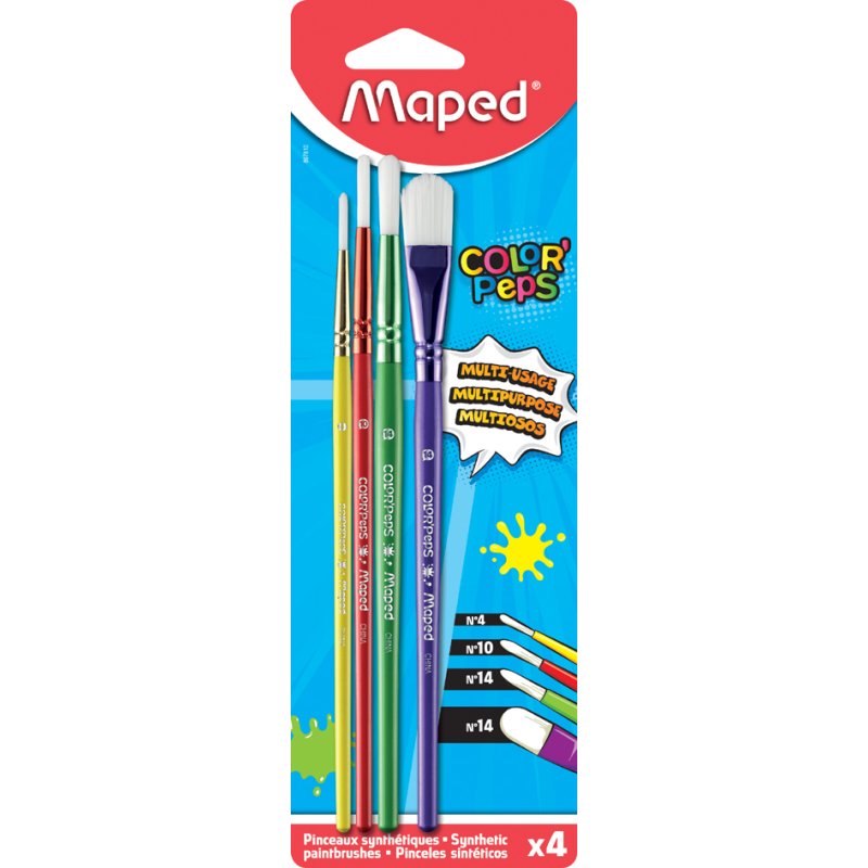 Maped ensemble de crayons de couleur, tiges colorées, 4 pièces
