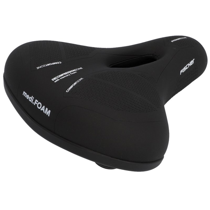 FISCHER touring bicycle saddle R.E.Med, memory foam, ergonomic